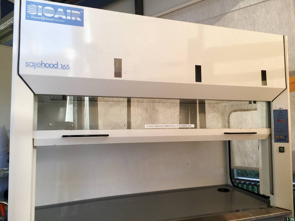 Euroclone BioAir Safehood 165 Class l Ductless Fume Cupboard with Support Stand.